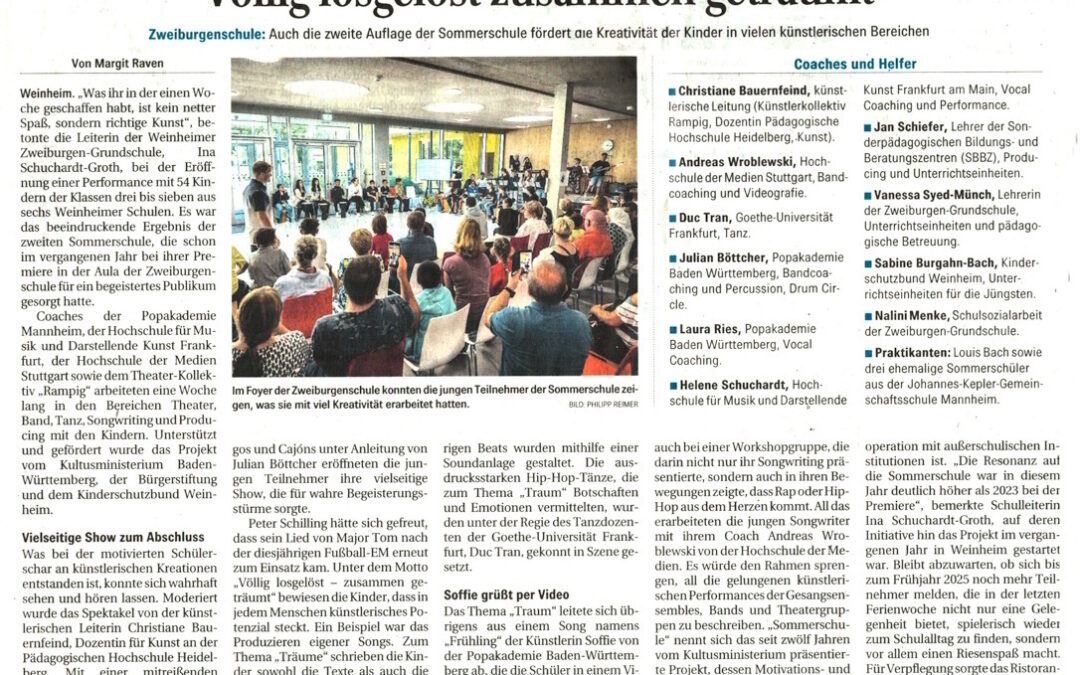 Der Kinderschutzbund beteiligt sich auch an der zweiten Auflage der Sommerschule